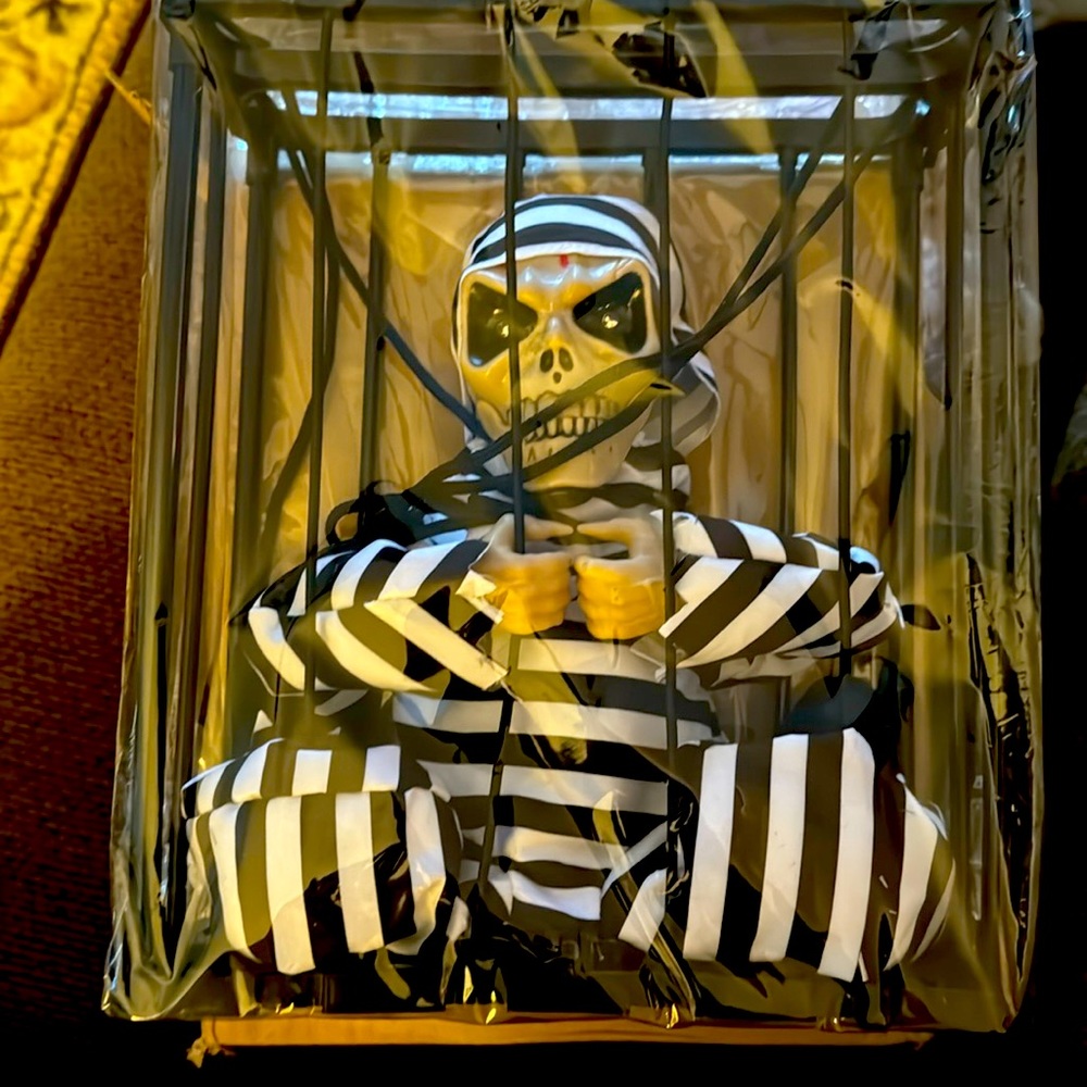 Skeleton locked away Halloween